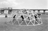 Geodesic Dome construction at the Planetarium